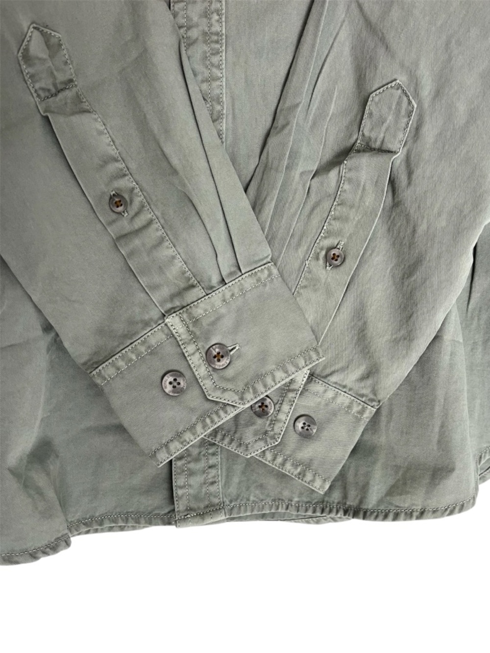 Royal Enfield Utility Shirt Sage Green 100% Cotton NWT Medium - Picture 10 of 11